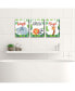 Фото #2 товара Jungle Party Animals - Wall Art - 7.5 x 10 in - Set of 3 Signs Wash Brush Flush