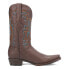 Фото #1 товара Dingo Gold Rush Leather Embroidered Snip Toe Cowboy Mens Brown Casual Boots DI1