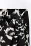 Фото #6 товара Мини-юбка с узлом из ткани с принтом ZARA