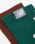 Фото #6 товара New Balance low gauge crew sock 2 pack in green and burgundy