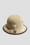 Фото #1 товара Embroidered Straw Hat