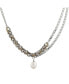 NOUR Pearl and Chain Necklace