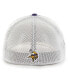 ფოტო #2 პროდუქტის Men's Purple Minnesota Vikings Leather Head Flex Hat