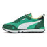 Фото #3 товара Puma Rider Fv Retro Rewind Lace Up Mens Green Sneakers Casual Shoes 39016805