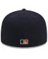 Фото #4 товара Men's Navy Atlanta Braves Gold Leaf 59FIFTY Fitted Hat
