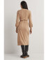 Фото #2 товара Boden Knitted Cardigan Wool-Blend Midi Dress Women's Brown 22