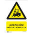 Фото #2 товара ATM Danger sign attention forklift passage PVC glasspack