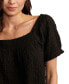 Фото #3 товара Women's Square-Neck Short-Sleeve Top