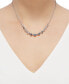 ფოტო #2 პროდუქტის Cubic Zirconia 16" Collar Necklace in Sterling Silver