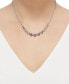 Фото #2 товара Cubic Zirconia 16" Collar Necklace in Sterling Silver