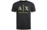 Фото #1 товара ARMANI EXCHANGE SS21 字母印花圆领短袖T恤 男款 黑色 送礼推荐 / Футболка ARMANI EXCHANGE SS21 T 3KZTAF-ZJ4JZ-1200