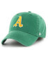 Фото #2 товара Men's Green Oakland Athletics Cooperstown Collection Franchise Fitted Hat