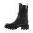 Фото #5 товара A.S.98 Hallsey A54202-101 Womens Black Leather Hook & Loop Mid Calf Boots 6