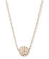 Фото #1 товара Givenchy crystal Fireball Pendant Necklace 16" + 2" extender