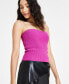 Фото #3 товара Women's Rib-Knit Strapless Tube Top, Created for Macy's