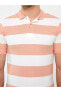 Фото #4 товара Polo Yaka Kısa Kollu Çizgili Pike Erkek Tişört