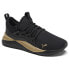 Фото #4 товара Puma Pacer Future Allure Wide Lace Up Womens Black, Gold Sneakers Casual Shoes