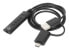 Фото #4 товара Manhattan 2-in-1 Audioadapterkabel USB-C & USB-A auf Aux 3.5 mm Klinke USB Typ C und - Cable - Audio/Multimedia