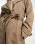 Фото #4 товара ONLY longline trench coat in mocha