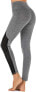 Фото #7 товара Yaavii Women's Sports Leggings with Pockets, Opaque Long Sports Trousers, High Waist Yoga Trousers with Mesh Inserts for Workout, Gym