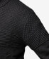 Фото #5 товара Men's Mock Neck Texture Quarter Zip Knitted Sweater