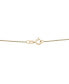Фото #4 товара Macy's cultured Freshwater Pearl (4mm) & Diamond Accent Station 17" Collar Necklace in 14k Gold