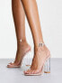 Фото #2 товара Public Desire Wide Fit Alia clear strap heeled sandals