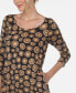 Women's Printed Geometric Circle Tunic Top