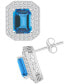 ფოტო #1 პროდუქტის Rhodolite Garnet (3-7/8 ct. t.w.) & White Topaz (7/8 ct. t.w.) Stud Earrings in Sterling Silver (Also in Citrine, Peridot, Amethyst, & Blue Topaz)