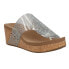 Фото #2 товара Corkys Flirty Clear Rhinestone Wedge Womens Clear Casual Sandals 41-0105-CLER