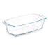 Serving Platter With handles Transparent Borosilicate Glass 1,6 L 27 x 7,2 x 14 cm (12 Units)