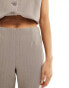 Mango thin pinstripe co-ord trousers in light grey