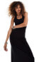 Фото #3 товара Weekday Astrid halter neck maxi dress in black exclusive to ASOS