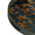 Фото #4 товара поднос для закусок Синий Позолоченный PVC Стеклянный Рыбы 42 x 42 x 4,2 cm (2 штук)