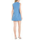 Фото #2 товара Women's Denim Lace-Up Mini Dress