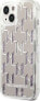 Karl Lagerfeld Etui Karl Lagerfeld do iPhone 14 6,1" hardcase srebrny/silver Liquid Glitter Monogram