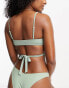 Фото #3 товара Hollister crossover co-ord bikini top in green