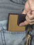 Фото #6 товара Мужской портмоне кожаный коричневый горизонтальный без застежки Timberland PRO Men's Canvas Leather RFID Billfold Wallet with Back Id Window