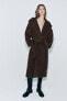 Фото #3 товара Пальто из смесовой шерсти manteco с капюшоном — zw collection ZARA