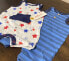 Фото #7 товара 2-pieces Cat & Jack Baby Stripes & Star Print Sleeveless Americana Romper (0-3M)