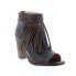 Фото #4 товара Bed Stu Olivia F386008 Womens Brown Leather Zipper Strap Heels Shoes