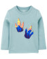 Фото #5 товара Toddler Dinosaur Cotton Blend Long-Sleeve Tee - Blue 4T