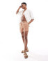 New Look tyrone triangle swim shorts in rust