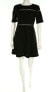 TOPSHOP 134188 Women's Black Openwork Inset Bandage Skater Dress Sz 8