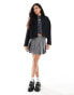 Calvin Klein Jeans cropped wool jacket in black Ck, L - EU 40 - фото #1