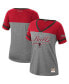 ფოტო #1 პროდუქტის Women's Scottie Pippen Heathered Charcoal Chicago Bulls Team Captain V-Neck T-shirt