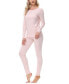 ფოტო #4 პროდუქტის Women's Knit Long Sleeve Scoop Neck with the Legging Set