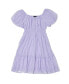 Big Girls Puff Sleeve Clip Dot Dress