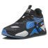 Фото #2 товара Puma RsX X Ps Lace Up Mens Black, Blue Sneakers Casual Shoes 39631102