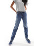 Фото #5 товара Levi's Middy straight mid-rise jeans in mid blue wash